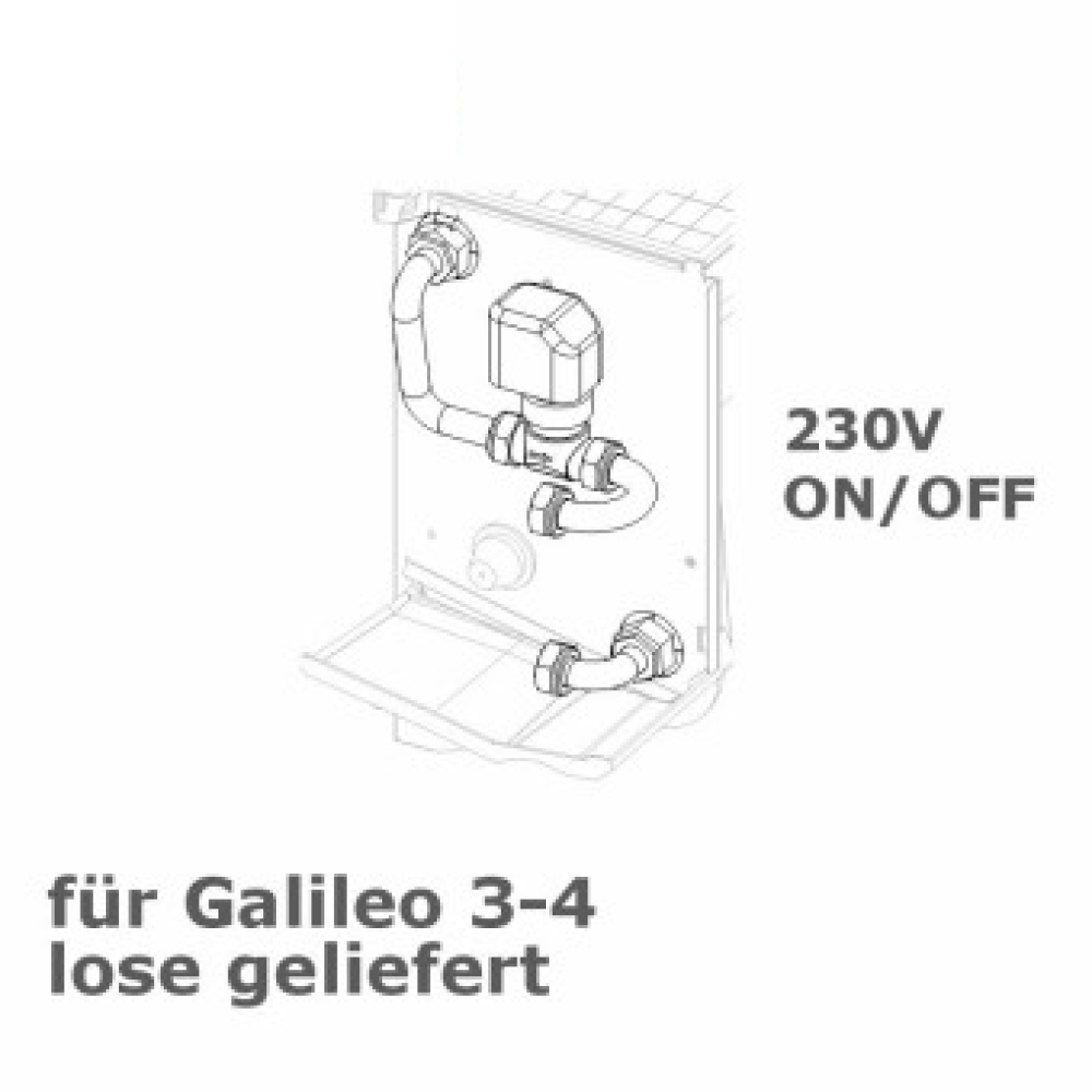 2-Wegeventil  f. Galileo 3-4, 230V, ON/OFF, lose